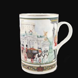 James Sadler Royal Horse Guards Mug RHG London Scene Big Ben Bone China England
